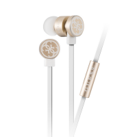 Guess - Wire Earphone White & Gold Photo