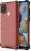 CellTime Galaxy A21s Shockproof Honeycomb Cover - Red Photo