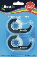 Bostik Super Clear Tape on Dispenser Value Pack Photo