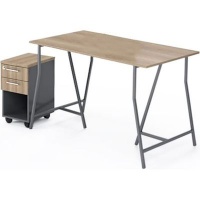 Fine Living Payton Desk with Moveable 2 Drawer 1 Shelf Storage Cabinet Photo