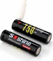 Soshine 14500 750mAh USB Rechargeable Battery Photo