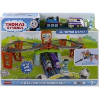 Fisher Price Thomas & Friends Race for The Sodor Cup with Push-Along Thomas & Kana Photo