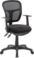 Cobalt Jet Mesh Office Chair - With Arms Photo