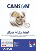 Canson A4 Mixed Media Artist Pad - 600gsm - with Cotton Photo
