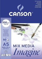 Canson A5 Imagine Mix Media Pad - 200gsm Photo