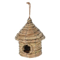 Eco Natural Seagrass Birdhouse Nest and Feeder Photo