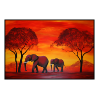 Fancy Artwork Canvas Wall Art :Sunset Serenade By Chromatic Wildlife Captive - Photo
