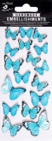 Little Birdie Jewel Butterflies - Blue Charm Photo