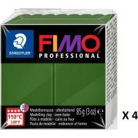 Fimo Professional Modelling Clay - Leaf Green - Bulk pack Photo