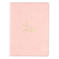 Christian Art Gifts Inc Be Grateful Handy-sized Faux Leather Journal in Pink Photo