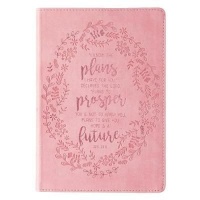 Christian Art Gifts Inc Journal: I Know the Plans in Pink - Jeremiah 29:11 Photo