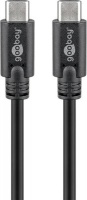 Goobay 67976 USB cable 1 m 2.0 C Grey 2x USB-C Stecker Copper 5Gbit/s PVC 1m Photo