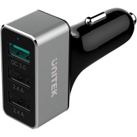 UNITEK 42W 3-Port USB Smart Car Charger Photo