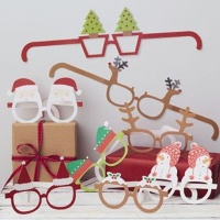 Ginger Ray Santa & Friends Novelty Christmas Glasses Photo