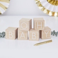 Ginger Ray Oh Baby! - Building Block Guest Book Alternative Photo