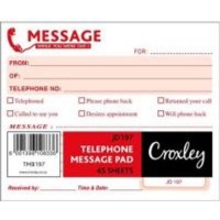 Croxley JD197 Telephone Message Pad Photo
