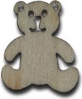 Dala Crafter Wood Cut Pieces Teddy Bear Photo