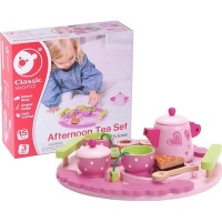 Classic World Pretend & Play Wooden Afternoon Tea Toy Set Photo