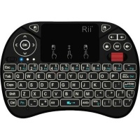 Rii X8i Wireless QWERTY RGB Backlit Media Keyboard with Touchpad and Scroll Wheel Photo