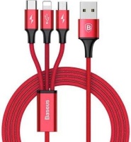 Baseus Rapid Series 3-In-1 Cable Micro Lightning Type-C 3A Photo