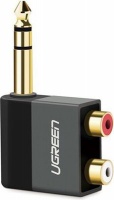 Ugreen JRCA2-40846 6.35mm/6.5mm Male to 2RCA Female Audio Adapter Photo