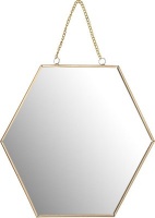 Haus Republik Honeycomb Shaped Mirror Gold 20cm Photo