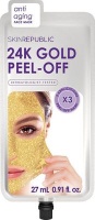 Skin Republic 24K Gold Peel Off Anti Aging Face Mask - 3 Applications Photo