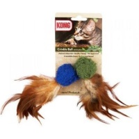 Kong Natural Crinkle Ball Plush Toy with Feathers Photo