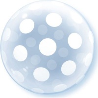 Qualatex Bubble Balloon Deco - Big Polka Dots All Around 50cm Photo