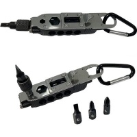 Lifespace Multi Tool Screwdriver Hex Bit Carrier with Carabiner Keychain Photo