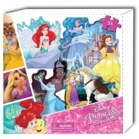 Disney Princess 5 Shaped Puzzles In Box Photo