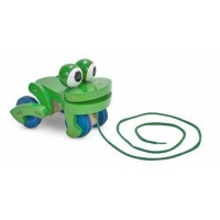 Melissa Doug Melissa & Doug Classic Toys - Frolicking Frog Pull Toy Photo