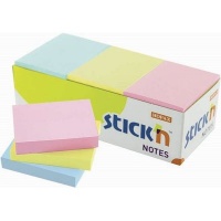 Stick N Pastel Adhesive Notes - Assorted - 100 Sheets Per Pad Photo
