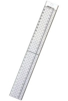 Jakar Ruler Acrylic Metal Edged Ruler 30cm Photo