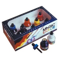 Magic Color Acrylic Ink Set of 8 28ml Bottles With Dropper Lids Photo