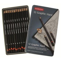 Derwent Graphic Pencils - Hard Set of 12" Tin Photo