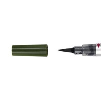 Pentel Watercolour Brush Pen - OLIVE GREEN - soft brush tip Photo