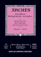 Arches Aquarelle Gummed Watercolour Pad Hot Press Photo