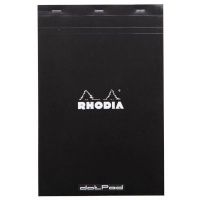 Rhodia No.18 Basics Dot Pad - Black Cover - 80 Sheets - A4 Photo