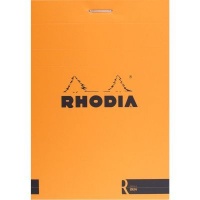 Rhodia Basics Lined Pad - Orange Cover - 80 Sheets - 8.5x12cm Photo
