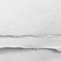 Khadi White Rag Paper - 150gsm - Medium - 15x21cm - Pack of 20 Sheets Photo
