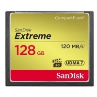 SanDisk CF Extreme 64GB memory card CompactFlash 120MB/s read speed 85MB/s write speed Photo