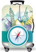 Intellibyte Small Suitcase Cover - Compass Photo