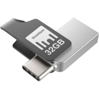 Strontium Technology NITRO Plus OTG USB flash drive 32GB Type-A / Type-C Gen 1 (3.1 Black Silver 150/60MB/s Photo