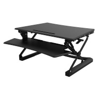 Flexispot M2B 35" Sit-Stand Standing Desk Converter with Tablet Groove Photo