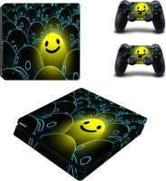 SKIN NIT SKIN-NIT Decal Skin For PS4 Slim: Happy Face Photo