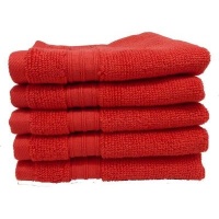 Bunty 's Luxurious 570GSM Face Cloth 30x30cms - Red Photo