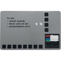 Nobo Small Magnetic Whiteboard with Pin Board Square - White Photo