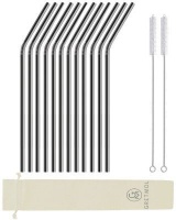 Gretmol Reusable Stainless Steel Long Curved Drinking Straws Photo