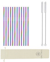 Gretmol Reusable Stainless Steel Short Straight Drinking Straws Photo